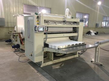 Touch Screen Facial Hand Towel Machine , Connect Log Saw And Single Packing Machine