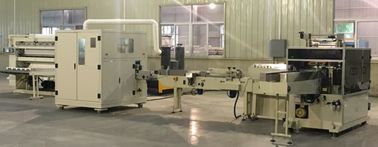 Touch Screen Facial Hand Towel Machine , Connect Log Saw And Single Packing Machine