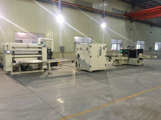 18.5kw Tissue Paper Production Line Facial Tissue Folding Machine With Lamination System