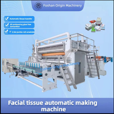 Yüz dokuları üretim hattı Otomatik Makine Interfold yapma makineleri