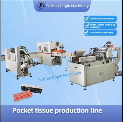 Hanker Chief 200mm*200mm Yüksek Kaliteli Ekonomik Tam Otomatik Cep Mendili Üretim Hattı
