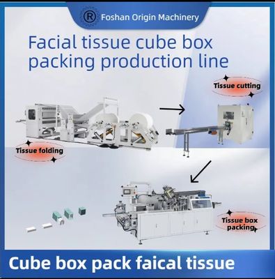 V Fold Yüz Doku Üretim hattı Otomatik Makine Fold Yapma Makine El havlu