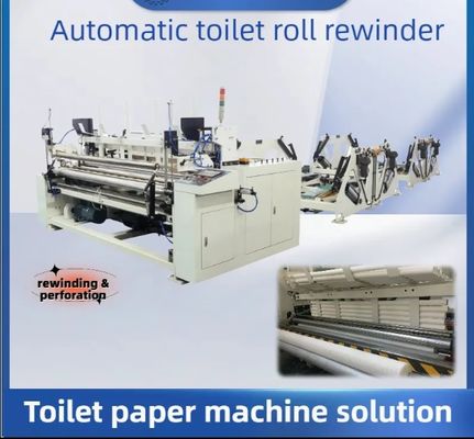 Tuvalet Kağıdı Üretme Makinesi İsteğe bağlı Çıkartma Birimi ile Küçük Kolay El Makinesi