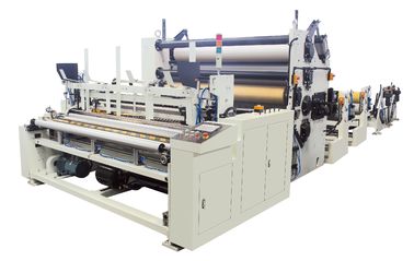 15KW Doku Katlama Makinesi, Büyük Tuvalet Rulo Tutkal Laminasyon Sistemi Mutfak Havlu Sarma Makinesi