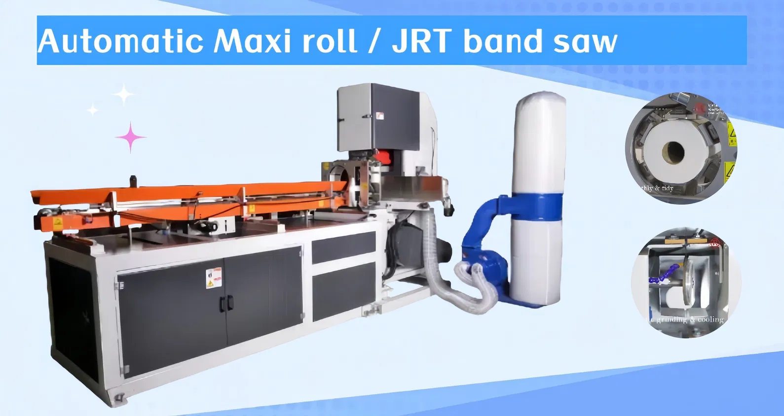 Maxi Roll Band Saw JRT / HRT Endüstriyel Rulo Kesme Makinesi Kesicisi 0